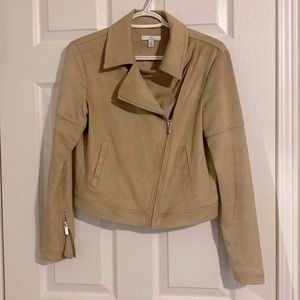 Halston suede tan jacket